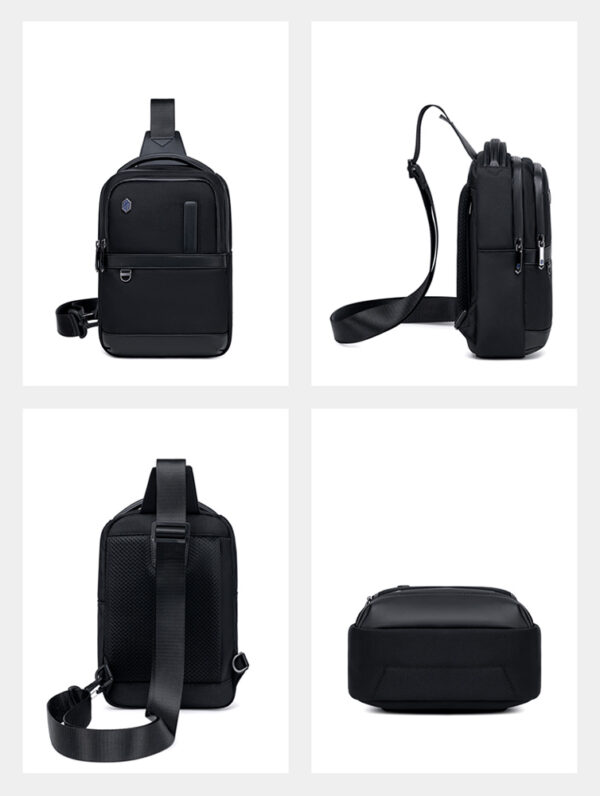 ARCTIC HUNTER τσάντα Crossbody XB00678, 2.4L, μαύρη - Image 6